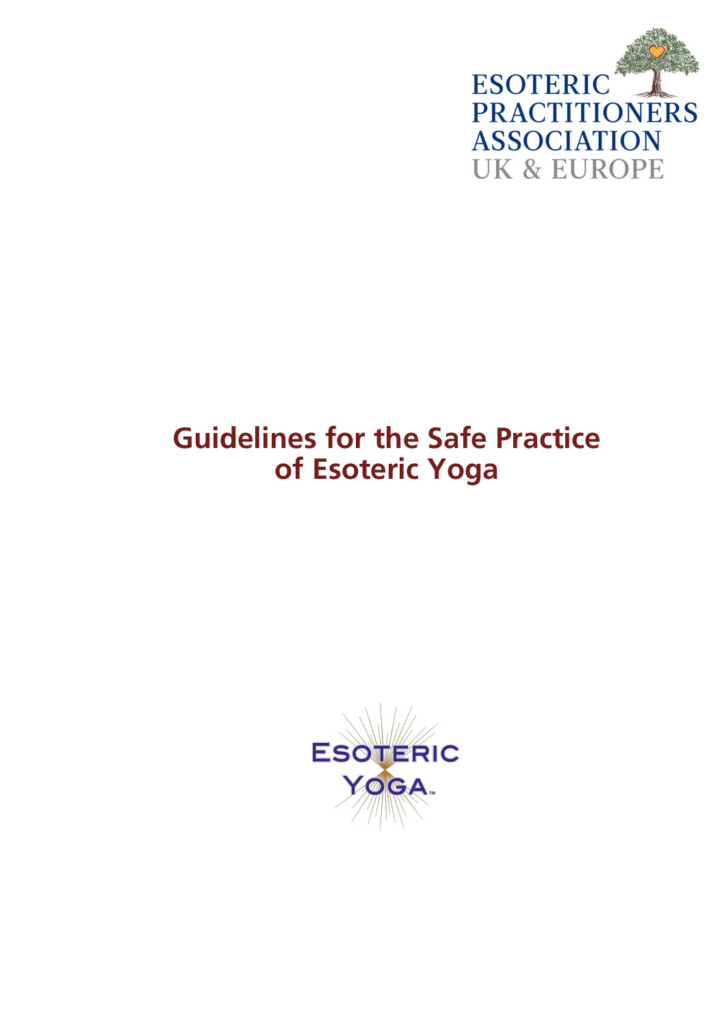 EPA UK/EU Safe Practice of Esoteric Yoga